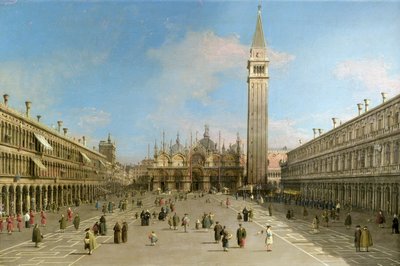 Piazza San Marco Looking Towards the Basilica di San Marco by Giovanni Antonio Canal